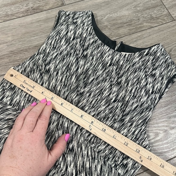 WHIT lib Sheath Dress Cocktail Black White Size 2 Sleeveless Career - Picture 7 of 14